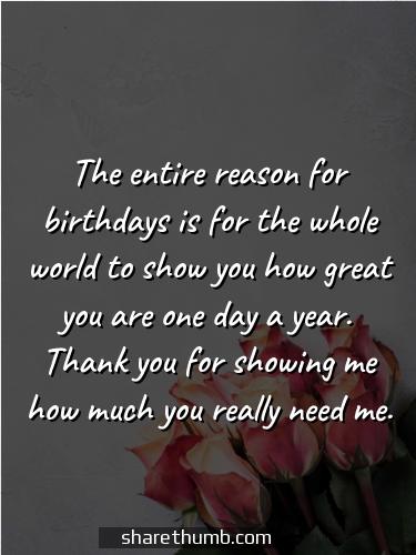 birthday wishes ko thanks